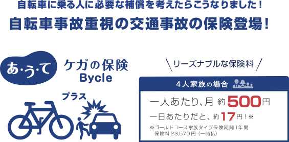 自転車保険「Bycle(バイクル)」