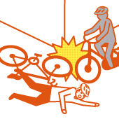 自転車事故イメージ