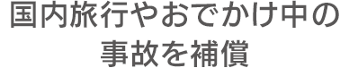 国内旅行やおでかけ中の事故を ...