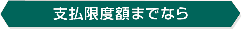 支払限度額までなら