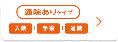 入院・手術・通院を補償する通院ありタイプ