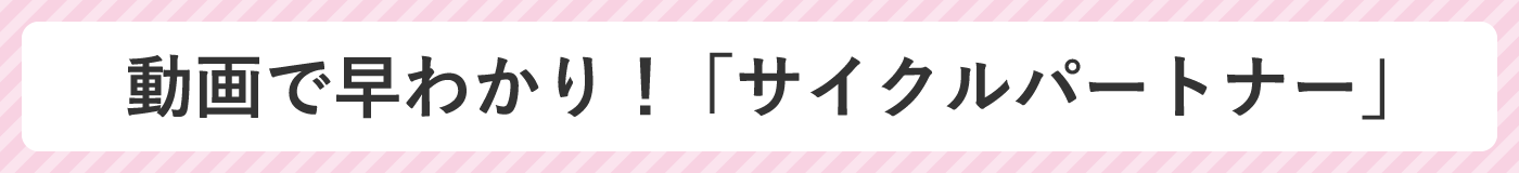 動画で早わかり！ 「サイクルパートナー」