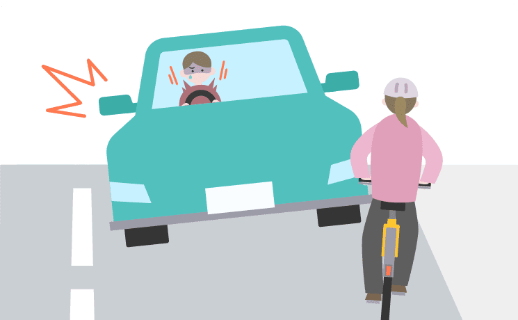 右側通行（逆走）