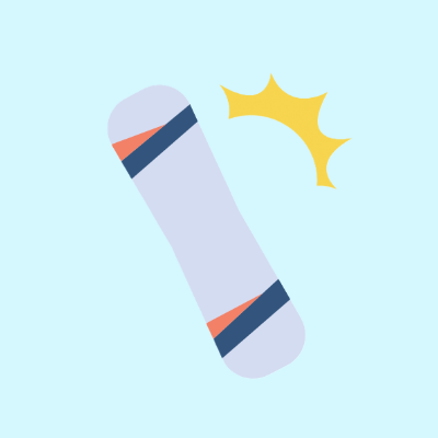 スノーボードが事故で破損