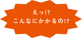 えっ!?こんなにかかるの!?